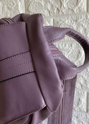 Женская сумка рюкзак эко кожа фиолетовый4 фото