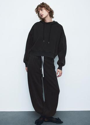 Костюм из вареного хлопка джоггеры + худи h&m 1194882001