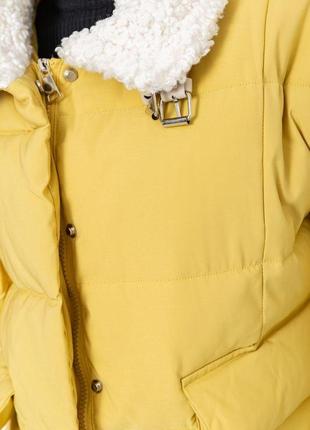 Куртка жіноча демісезонна, колір темно-жовтий, 235r9155 фото