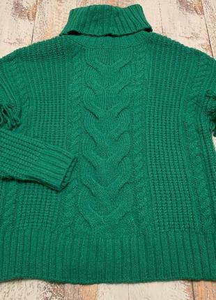 Зеленый свитер с бахромой2 фото