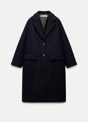 Оверсайзне пальто з преміум колекції zara, розмір xs-s6 фото