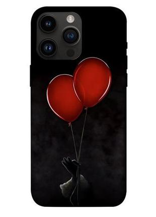Чехол с принтом на айфон 14 про макс красные шары / чехол с принтом на iphone 14 pro max