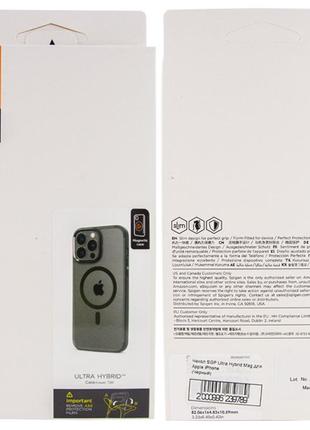 Силиконовый полупрозрачный чехол с magsafe на iphone 15 черный / чехол на айфон 156 фото