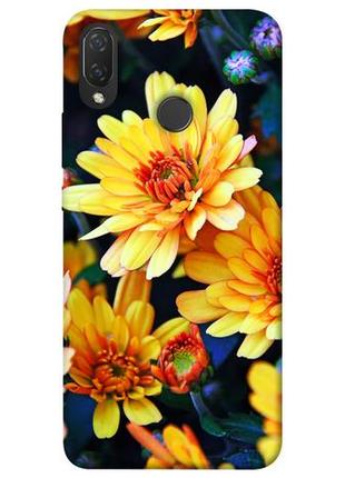 Чехол с принтом на хуавей п смарт плюс yellow petals / чехол с принтом на huawei p smart plus1 фото