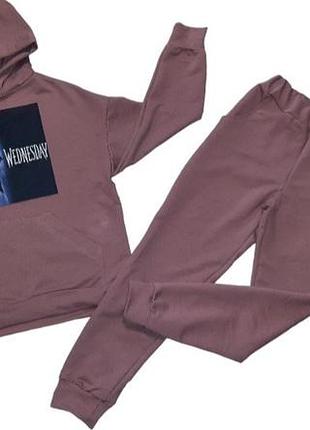 Дитячий спортивний костюм на дівчинку "wednesday" зріст 140-164 см.