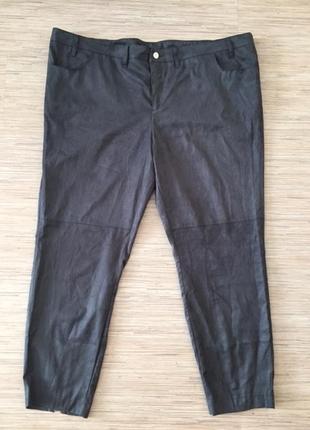 Стильні красиві сірі штани під замшу від rainbow, розмір ньому 54, укр 60-62