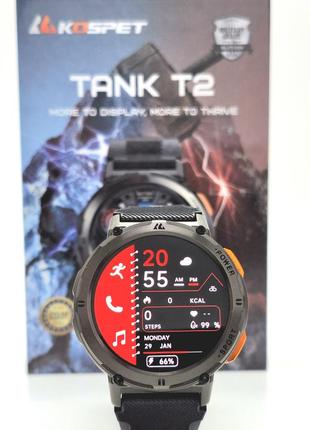 Смарт часы kospet tank t2 black умные часы