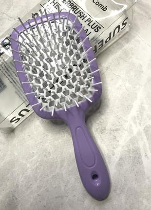 Гребінець для волосся hollow comb superbrush plus (щітка для волосся, браш, гребінець, масажний гребінець)1 фото