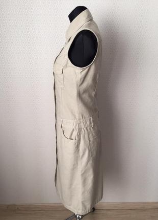 Элегантное платье - сафари песочного цвета от marco polo, размер нем 38, укр 44-462 фото