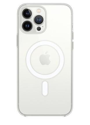 Прозорий чохол для iphone 13 pro max з magsafe (tpu+pc)
