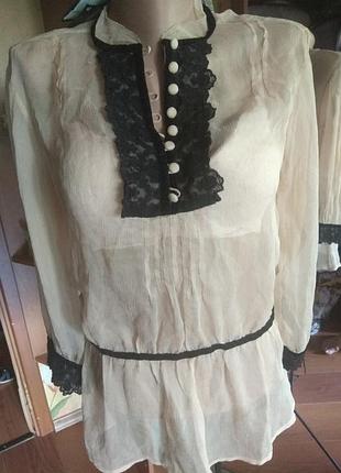 Блузка з шовку massimo dutti 38 - 40 євро