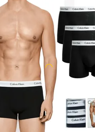 Оригинальные хлопковые боксеры (3 пары) calvin klein