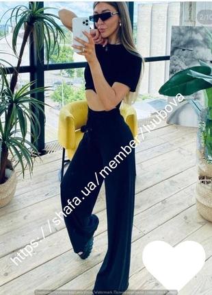 Костюм летний топ + штаны от бедра новинка 42-44-46