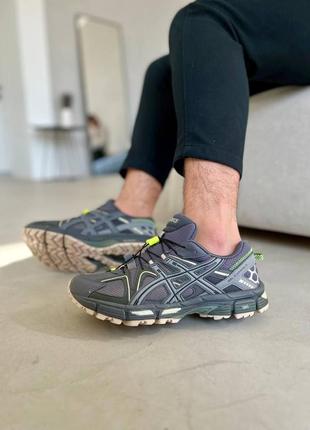 Мужские текстильные кроссовки asics gel темно-син, мужские кеды асикс синие. мужская обувь