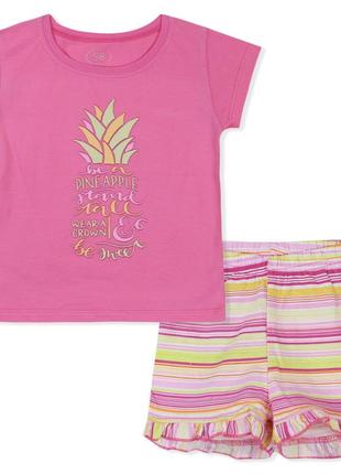 Піжама для дівчинки, рожева. ананас.