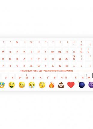 Наклейка на клавиатуру samplezone прозрачная, оранжевый (sz-n-r) - топ продаж!