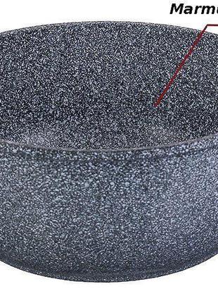 Набор кастрюль с мраморным покрытием 6 предметов edenberg eb 80202 фото