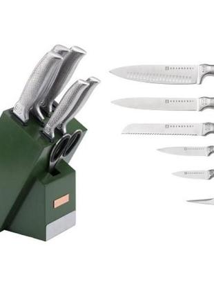 Набор ножей с подставкой edenberg eb-11023 7 предметов