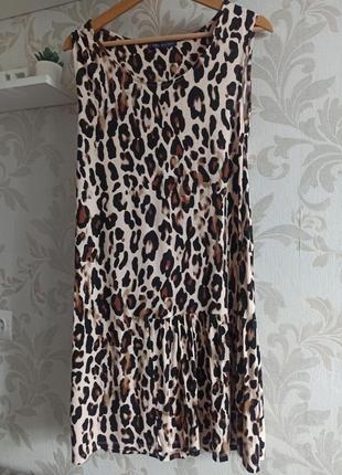 Платье леопардовый принт m&s3 фото