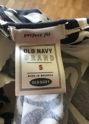 Топ old navy синее- белый3 фото