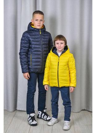 Двусторонняя куртка  для мальчиков и подростков  весна-осень