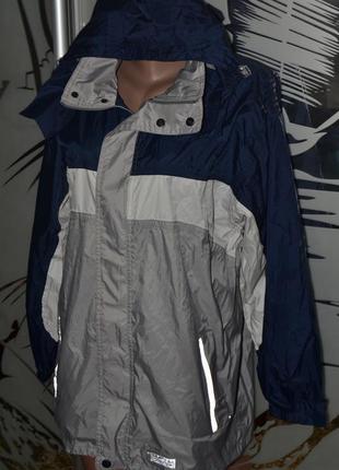 Водоотталкивающая ветровка куртка дождевик с капюшоном унисекс tcm tchibo3 фото