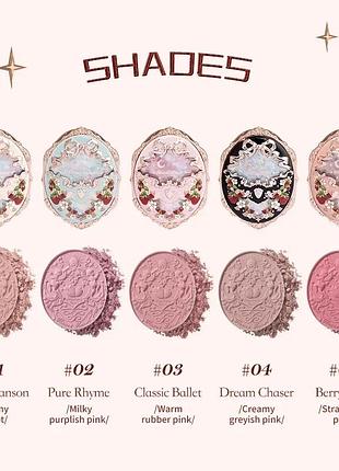 Рум'яна flower knowns strawberry rococo embossed blush