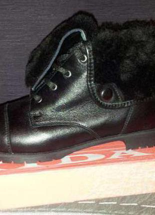 Шкіряні зимові черевики mida1 фото