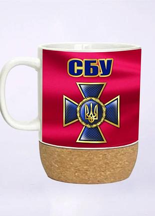 Чашка на пробковій підставці сбу україни 400 мл (45-963-800)