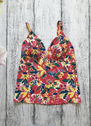 Крутая майка верх купальник с чашечками m&s размер l(14)