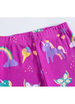 Пижама для девочки, фиолетовая. созвездие единорога.7 фото