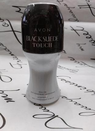 Парфюмированный  шариковой дезодорант от avon  men black suede touch 50ml