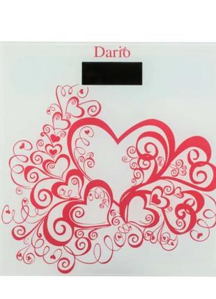 Весы напольные электронные dario dfs-2818f_hearts