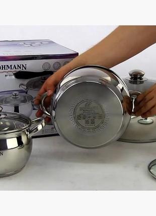 Набор кухонной посуды bohmann bh-0506 6 предметов3 фото