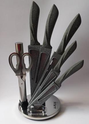 Набір кухонних ножів а-плюс kf-0996 7 предметів5 фото