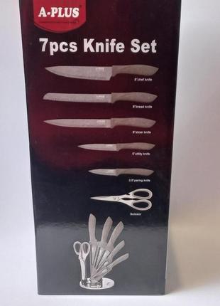 Набір кухонних ножів а-плюс kf-0996 7 предметів7 фото