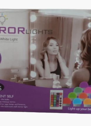 Подсветка для зеркала с регулировкой яркости для макияжа no378 rgb3 фото