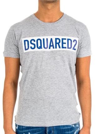 Оригинальная футболка dsquared2 logo chic dan fit t-shirt grey