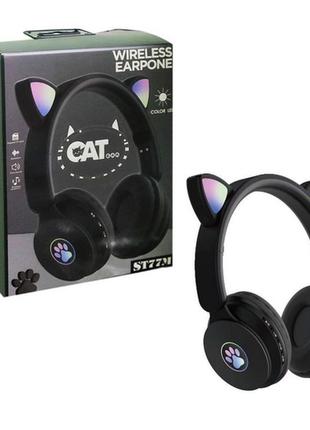 Беспроводные наушники bluetooth "wireless earphone st77m" черные