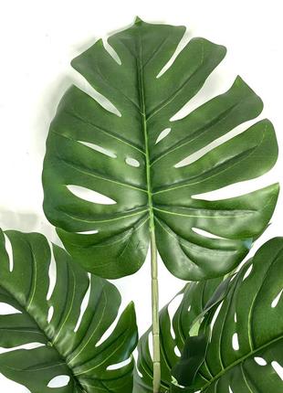 Монстера искусственная в горшке. комнатное растение высотой 100 см, размах листьев: 60 см2 фото