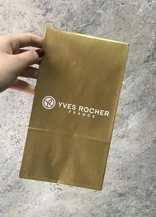 Пакет подарунковий з липучкою yves rocher