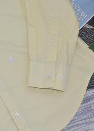 40/s-m фирменная стильная мужская хлопковая рубашка с латками на локтях манжеты dutch dandies оригинал5 фото