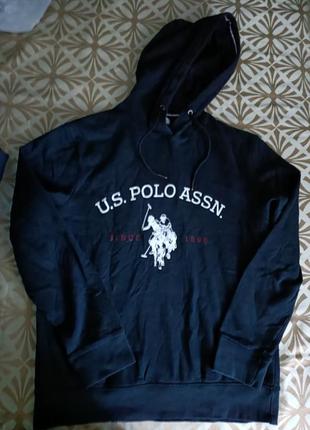 Оригинальное стильное худи с более болезненным логотипом u.s. polo assn