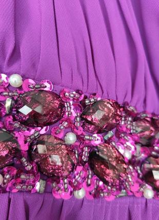 Платье фиолетовое шифоновое kezz нарядное4 фото