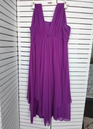 Платье фиолетовое шифоновое kezz нарядное2 фото