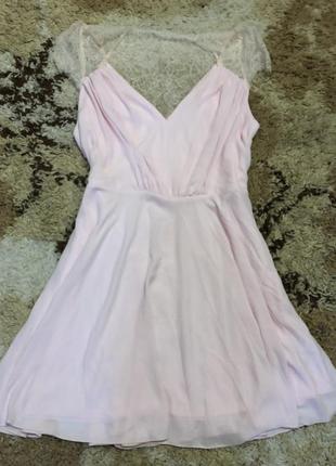 Розовое платье asos с ажурной спинкой asos1 фото