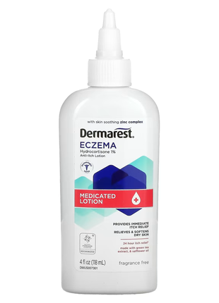 Dermarest, eczema, лечебный лосьон, без отдушек, 118 мл (4 жидк. унции)
