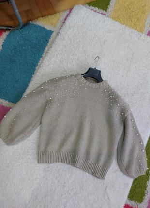 Теплий вязаний светр