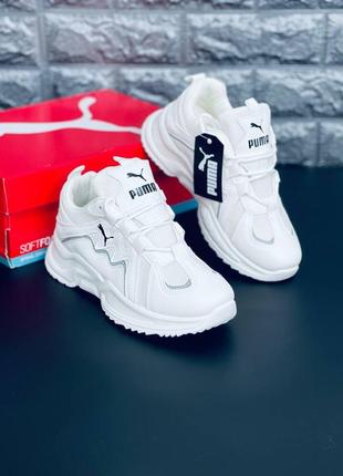 Женские кроссовки puma белые кроссовки пума на высокой подошве — ціна ...