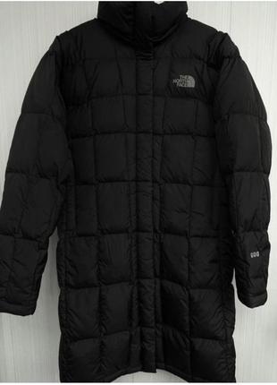 Пуховик, пуфер, черный, длина куртка the north face6 фото